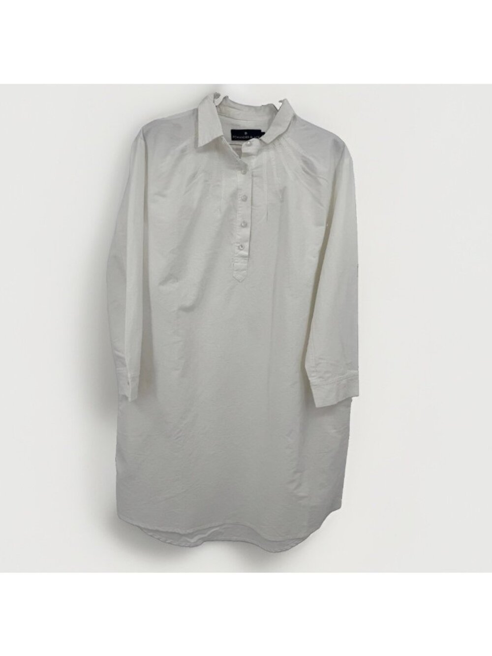 Pomander Place by Tuckernuck White Polly Dress size M Boxy Shift Mini NWOT